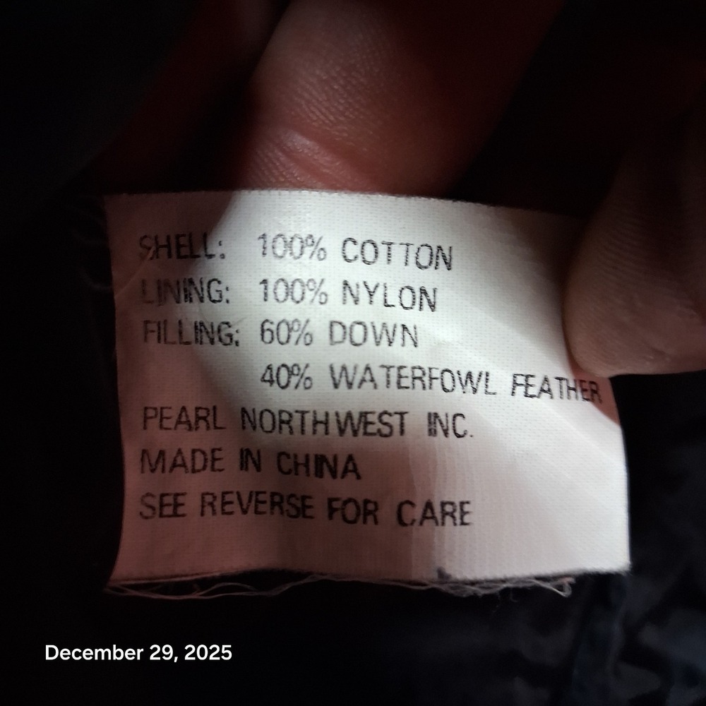 Vintage Dutch Harbor Gear DHG Down Quilted Puffer Jacket Size XL Blue - Picture 9 of 10